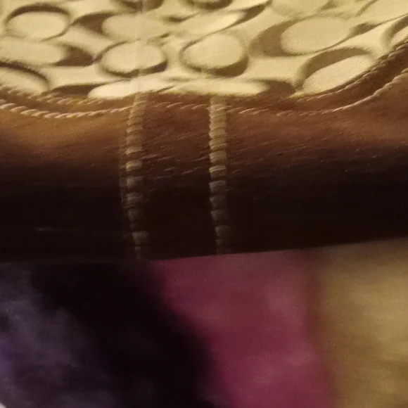 Vintage Coach Soho Brown Suede  EUC Signature Slim Mini Buckle Shoulder Bag - Picture 7 of 11